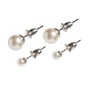 Pearl stud earrings 2 pack